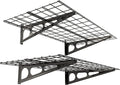 FLEXIMOUNTS 2-Pack 2x4ft 24-inch-by-48-inch Wall Shelf Garage Storage Rack Wall by FLEXIMOUNTS