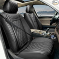 2 Pack Leather Front Car Seat Covers, Universal Breathable Full Surround by BEITK