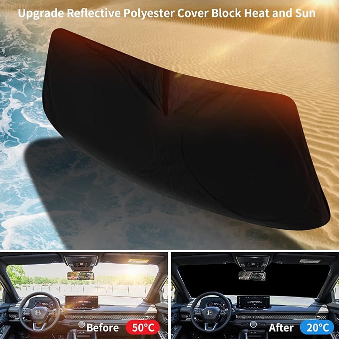 INSAUTO Windshield Sun Shades Custom Fit - Image 6