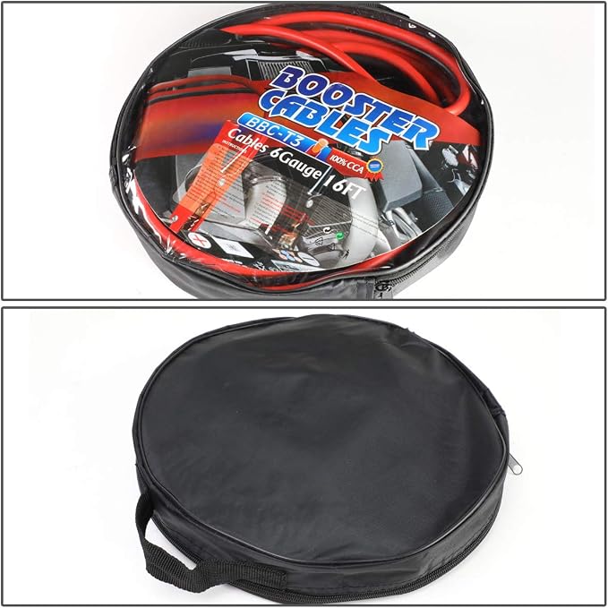 Auto Dynasty Heavy Duty 16Ft 6Gauge Booster Cable Power Jumper 400AMP Emergency - Image 5