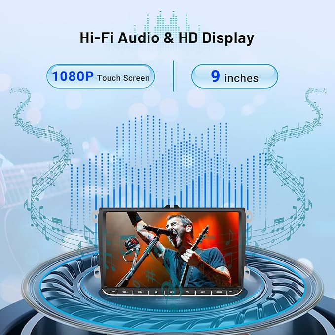 Car Radio for VW Passat Jetta Golf Skoda Polo, 9 inch Touch Screen Android - Image 5