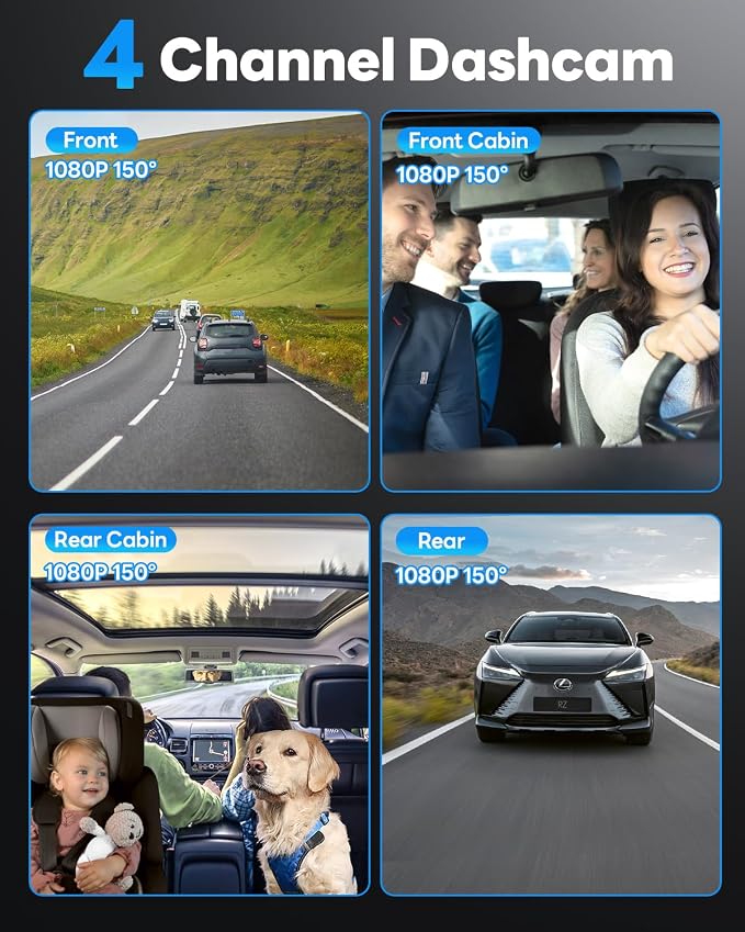 SPRLEAF 4 Channel Dash Cam - Image 3
