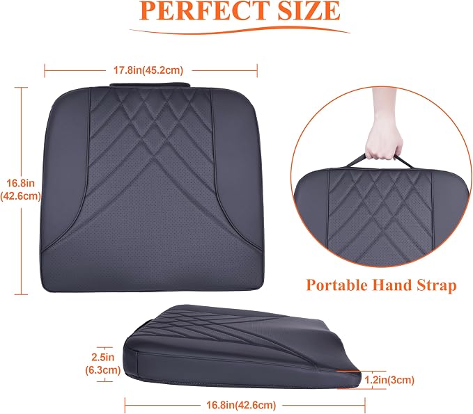 kingphenix Premium Car Seat Cushion, Memory Foam Driver Seat Cushion to Improve - Image 8