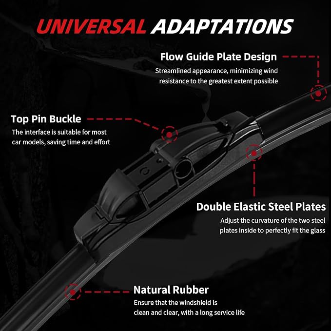 OTUAYAUTO Premium Windshield Wiper Blades - Image 3