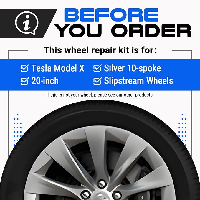 Premium Tesla Wheel Curb Rash Repair Kit - Image 2
