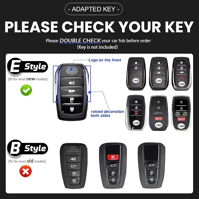 OLLEN Clear TPU Key Fob Cover, Fit - Image 2