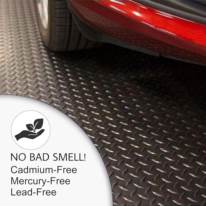 SEAL 6 x 8 Ft Premium Garage Floor Mat, Solid 2.8mm Thick Gray Commercial Grade - Image 7