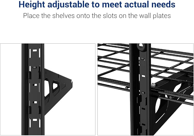 FLEXIMOUNTS 3 Tier 1x4ft Garage Storage Wall Shelving, 12x48inch per Shelf - Image 5