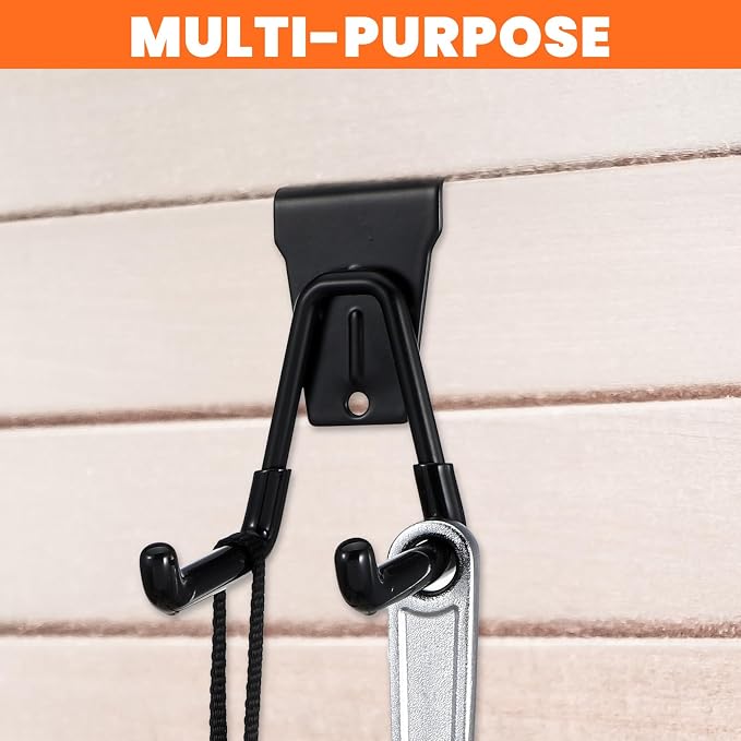 12 Pack Slatwall Hooks Heavy Duty Slatwall Accessories Garage Slatwall Hooks - Image 5