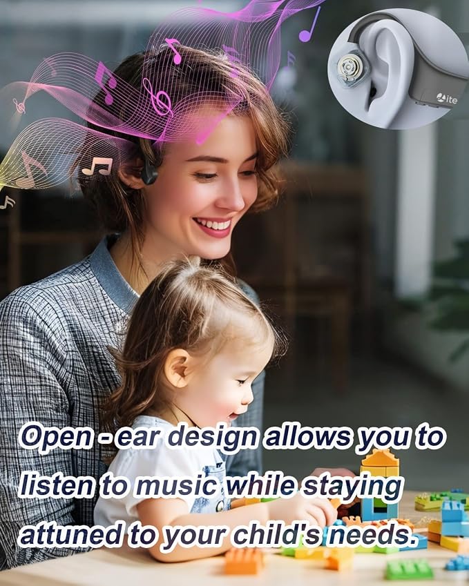 Bone Conduction Headphones Open-Ear Bluetooth 5.0, IP65 Waterproof Wireless - Image 3