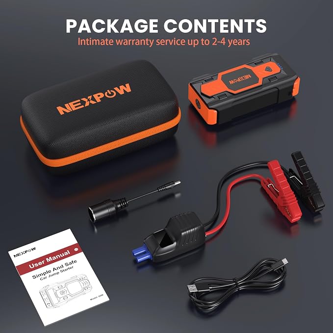 NEXPOW Car Battery Jump Starter 3000A, Portable Jumper Starter 12V Car Battery - Image 7