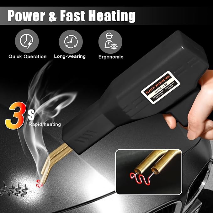 ATOLS Plastic Welder, Plastic Welding Kit, Hot Stapler Kit, Plastic Welder Gun - Image 3