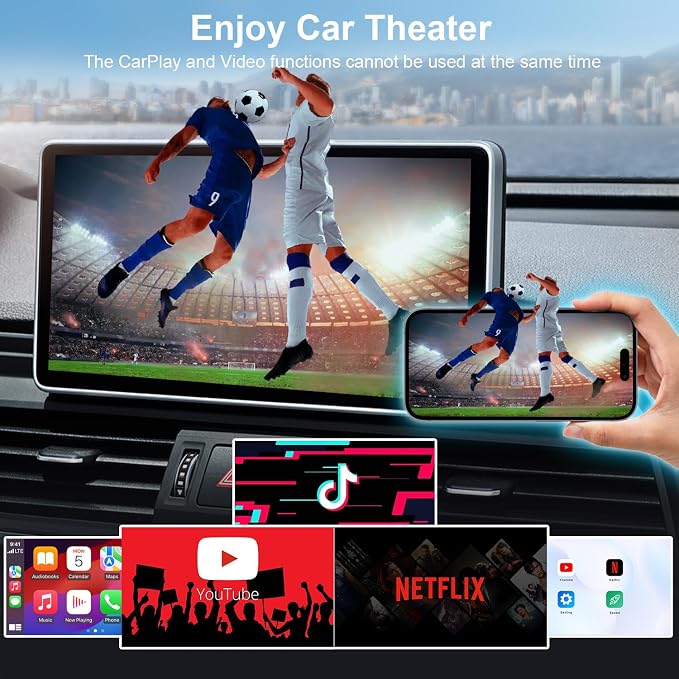 Wireless CarPlay Adapter, CarPlay Wireless Adapter Supports Netflix, and Tiktok - Image 3
