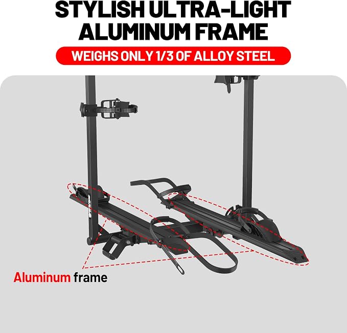 Young E-Bike Rack Hitch Mount Platform Style - Image 4