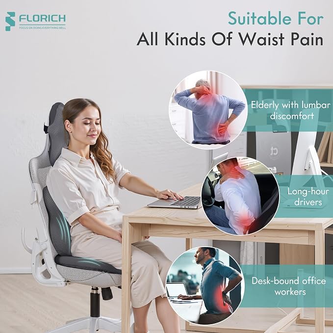 FLORICH Car Seat Cushion and Lumbar Support Pillow - Image 5