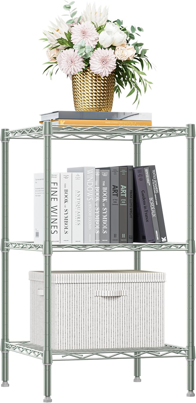 750 lbs 3-Shelf Storage Shelves Wire Shelving Unit Standing Metal Rack by MEIGAOPLASTICANDMETALHKCOLIMITED
