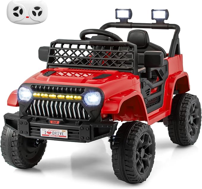 Costzon Kids Ride On Truck, 12V Battery Powered Electric Vehicles w/Remote by Costzon