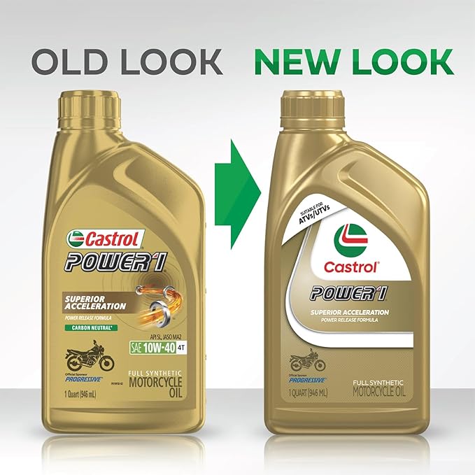 Castrol Power1 4T 10W-40 Full Synthetic Motorcycle Oil, 1 Quart - Image 4