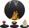Round BBQ Grill Mat, 48 Inch Double-Sided Fireproof Pad 4-Layer Deck Protector by Unknown