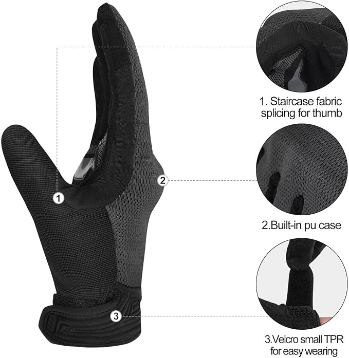 INBIKE Breathable Mesh Motorcycle Gloves - Image 6