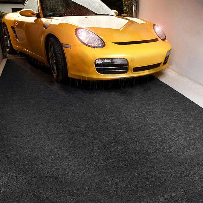 LINLA Premium Absorbent Oil Mat Contains Liquid Garage Floor Mat 8.5'x 6.6' - Image 3