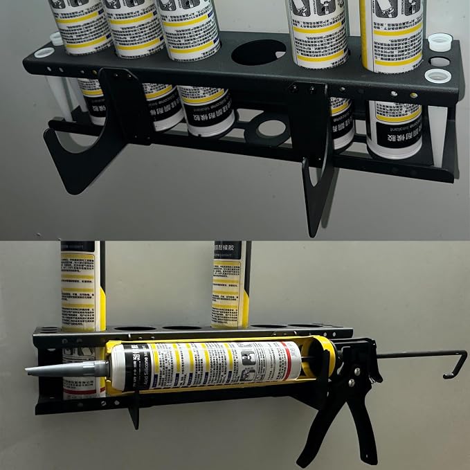 Caulking Tube and Caulking Gun Holder, Caulking Gun Storage Rack, Handy Rack - Image 4