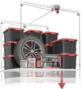 Overhead Garage Storage Rack, Adjustable Heavy-duty 4x4 Ft Ceiling Storage Racks by KOKORACKER