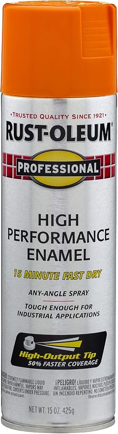 Rust-Oleum 7555838 Professional High Performance Enamel Spray Paint, 15 Oz by Rust-Oleum