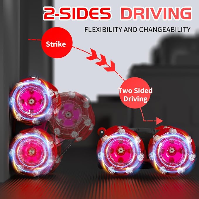 Gesture Sensing RC Stunt Car, 2.4 Ghz 4WD Remote Control Cars, Cool Lighting - Image 5