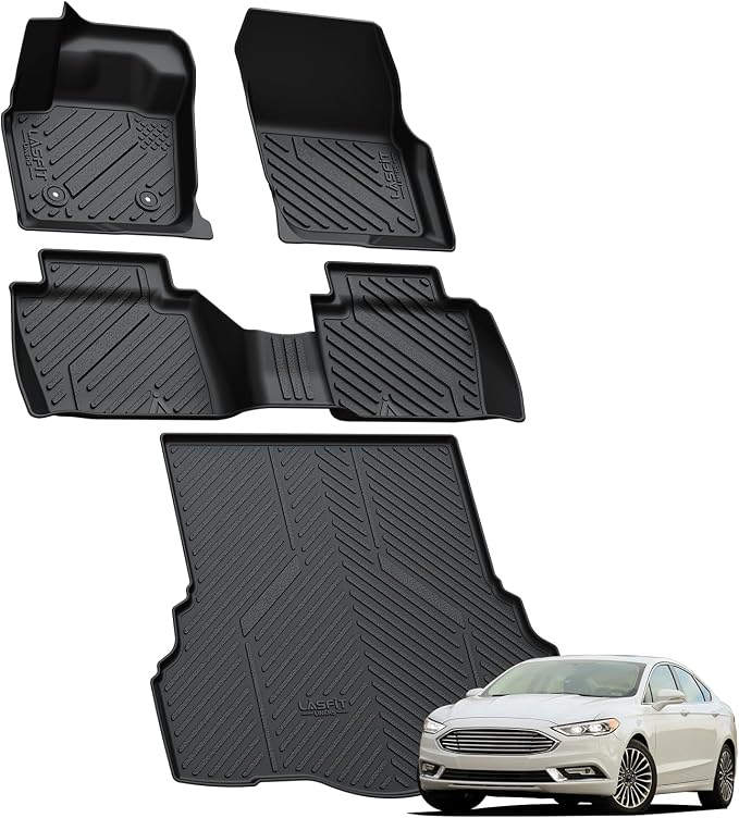 LASFIT Floor Mats & Trunk Mat for Ford Fusion & Lincoln MKZ 2013-2016 All - Image 9