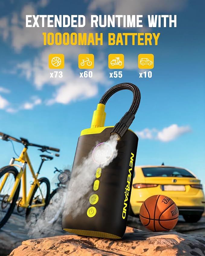 NEVERLAND Tire Inflator Portable Air Compressor - Image 5