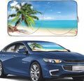 Gven Windshield Sun Shade Car Sun Shade Windshield Palm Tree Windshield Shade by Gven