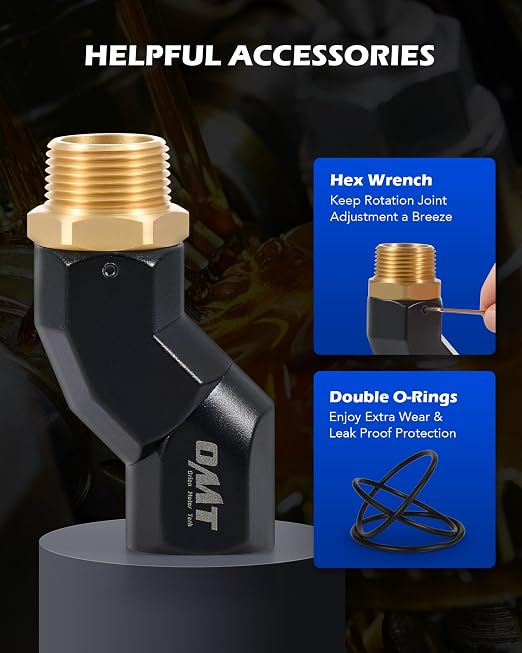 Orion Motor Tech 1" NPT Fuel Hose Nozzle Swivel - Image 7