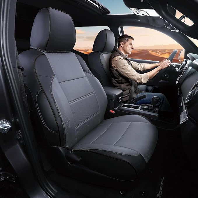 Car Seat Covers Full Set for Toyota Tacoma Double & Crew Cab 2023 2022 2021 - Image 7