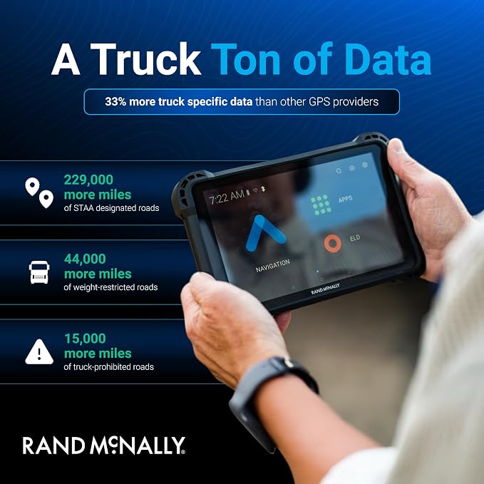 Rand McNally RANDTAB8 8-inch GPS Truck Navigator - Image 5