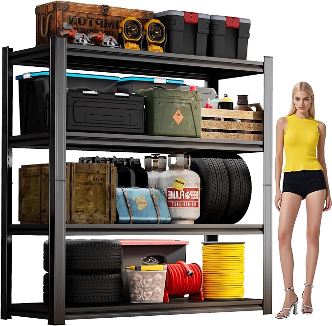 55''H Garage Shelving Heavy Duty Garage Storage Shelves, 2400LBS Capacity by ErgoNova