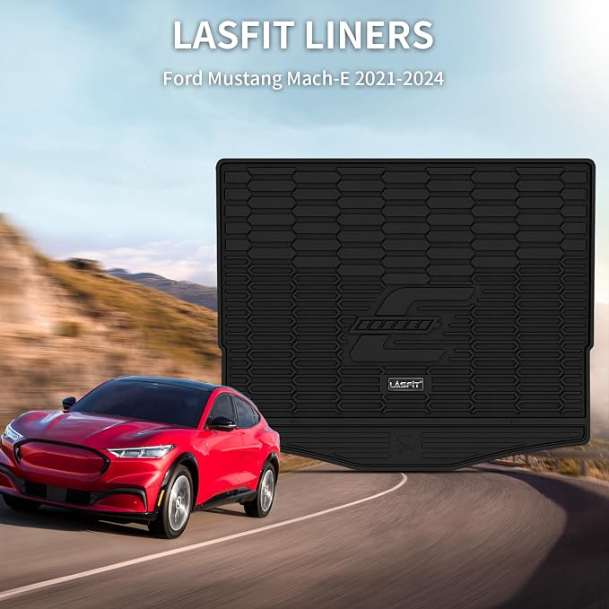 LASFIT Trunk Mat for Ford Mustang Mach-E 2021-2025 TPE All Weather Custom Fit - Image 6