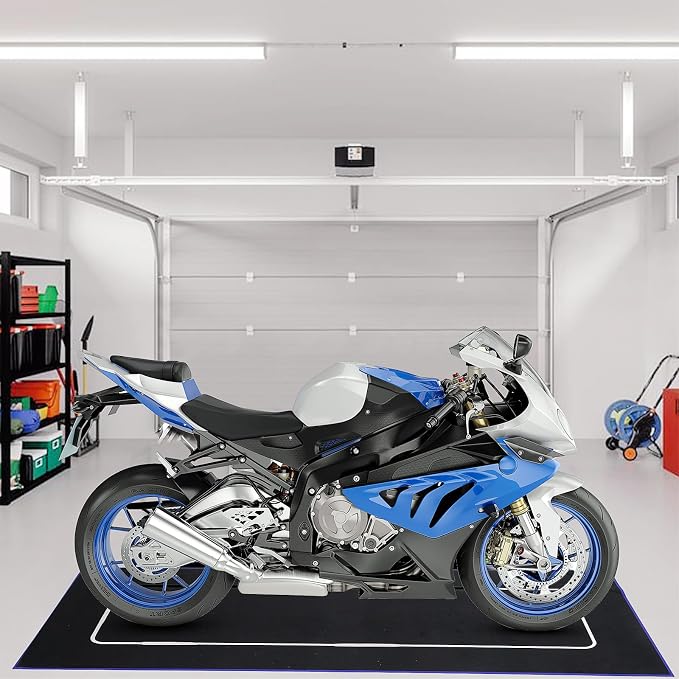 Motorcycle Mat 78 x 31 Inch Garage Floor Rug Washable Parking Mats - Image 7