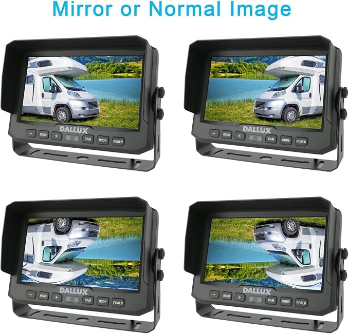7" 1080P AHD Wired Reverse Rear View Backup Camera System, Waterproof Rearview - Image 4