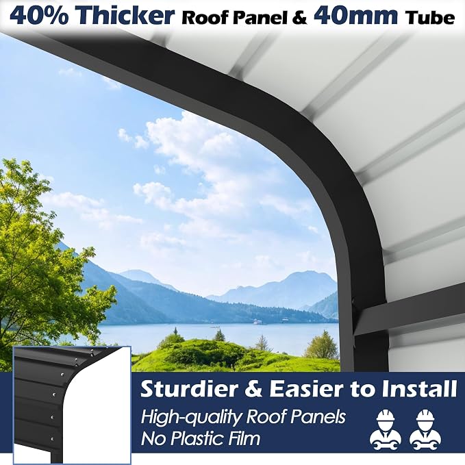 Xilingol Metal Carport, Heavy Duty Carport Canopy - Image 4