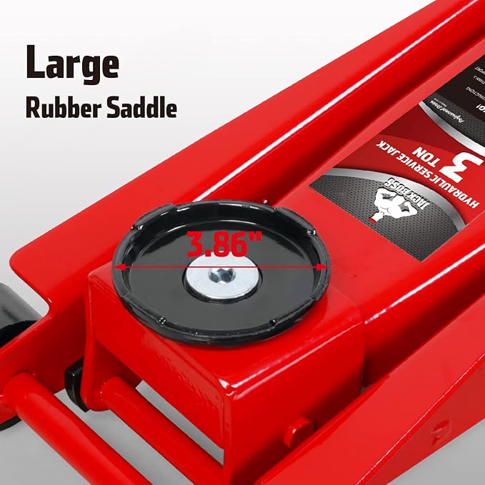 Floor Jack 3 Ton Capacity Fast Lift Service Jack Steel Heavy Duty Hydraulic Car - Image 5