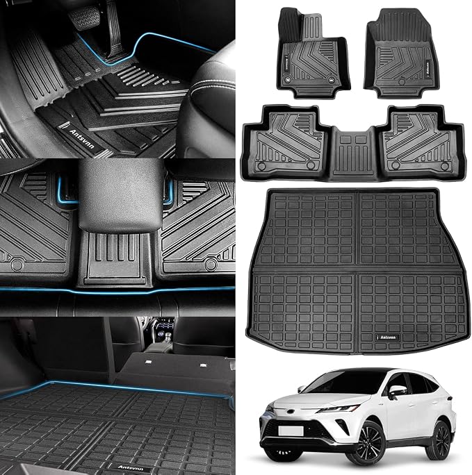 All -Weather Floor Mats Fit for Toyota Venza 2025 2024 2023 2022 2021 Trunk by Antsvnn