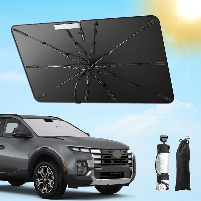 SXCY for 2022-2025 Hyundai Santa Cruz Windshield Umbrella Sunshade for 2024 - Image 2