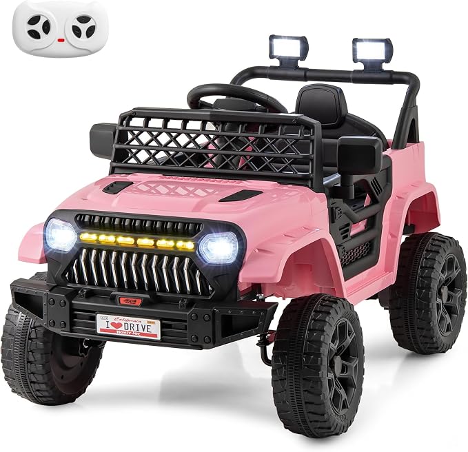 Costzon Kids Ride On Truck, 12V Battery Powered Electric Vehicles w/Remote by Costzon