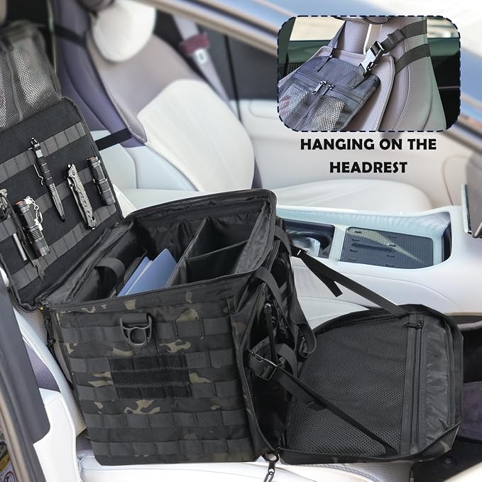 Patrol Bag Law Enforcement, Police Gear Car Front Seat Vehicle Organizer Bags - Image 6