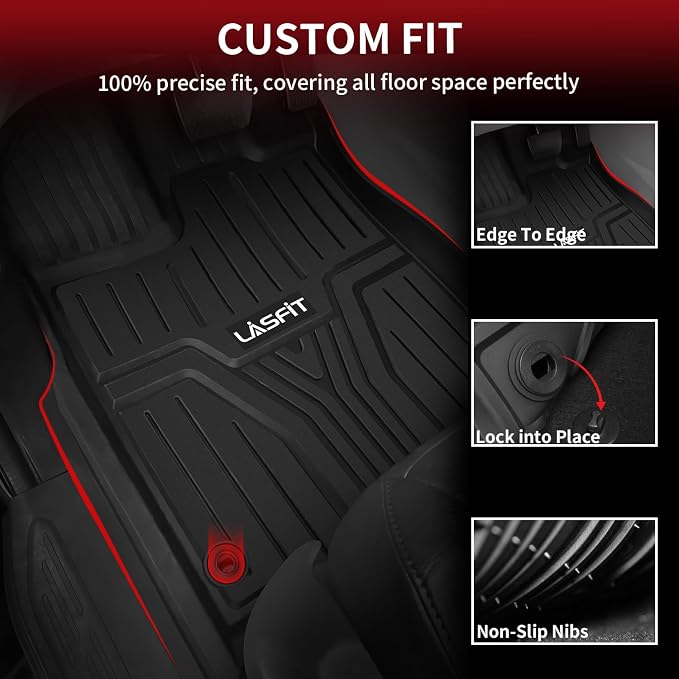 LASFIT Floor Mats & Trunk Mat for Honda Odyssey 2026 2025 2024 2023 2022 2021 - Image 2