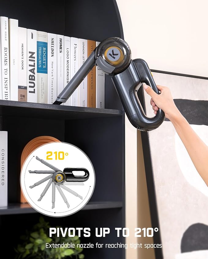 Fanttik Fold V10 Ultra Deluxe Handheld Vacuum Cordless, 17kPa Suction Power - Image 2