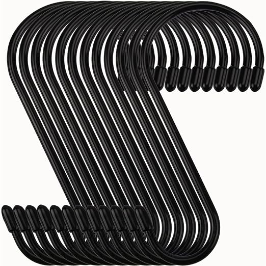 Nisoger 12 Pack 6 Inch Heavy Duty S Hooks, Large S Hooks by Nisoger