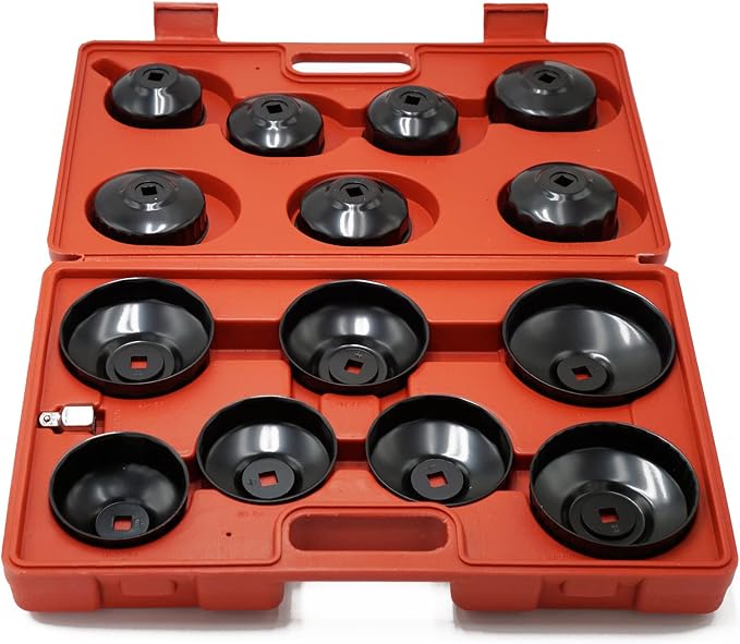 Oil Filter Socket Set 14pcs 3/8" Cap Wrenches Tool Kit - Image 5