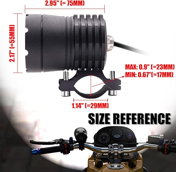 Motorcycle Driving Light 12-60V 40W 3600LM LED Fog Light - Image 9